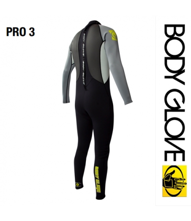 Body Glove 2015 Pro3 3/2 Fullsuit Grey/Lime