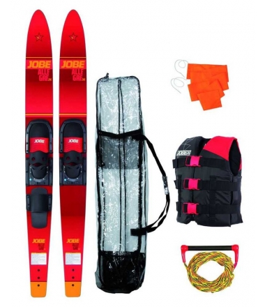 Водные лыжи комплект JOBE 17 Allegre 67" Combo Skis Red Pack